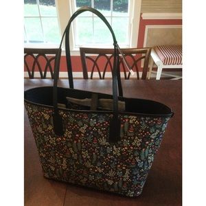 BRAND NEW Rifle Paper Co PV tote bag with Menagerie Garden print